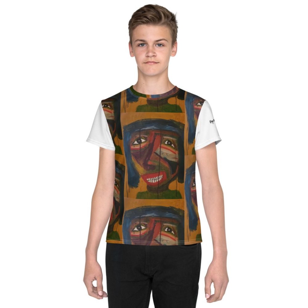 Smile! Youth crew neck t-shirt